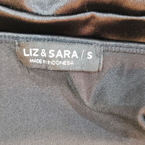 BRAND NEW LIZ&SARA HIGH LOW RUFFLE HEM SATIN DRESS - Picture 14 of 14